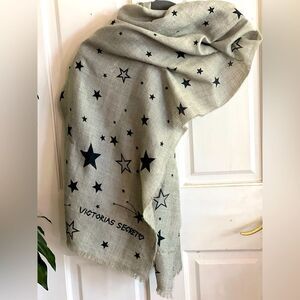 Victoria’s Secret scarf with stars and fringe